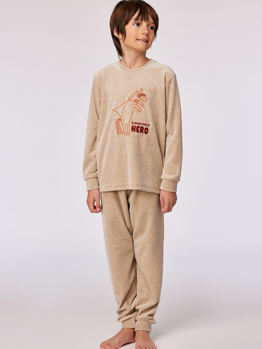 Pyjama van het merk Woody in het Beige