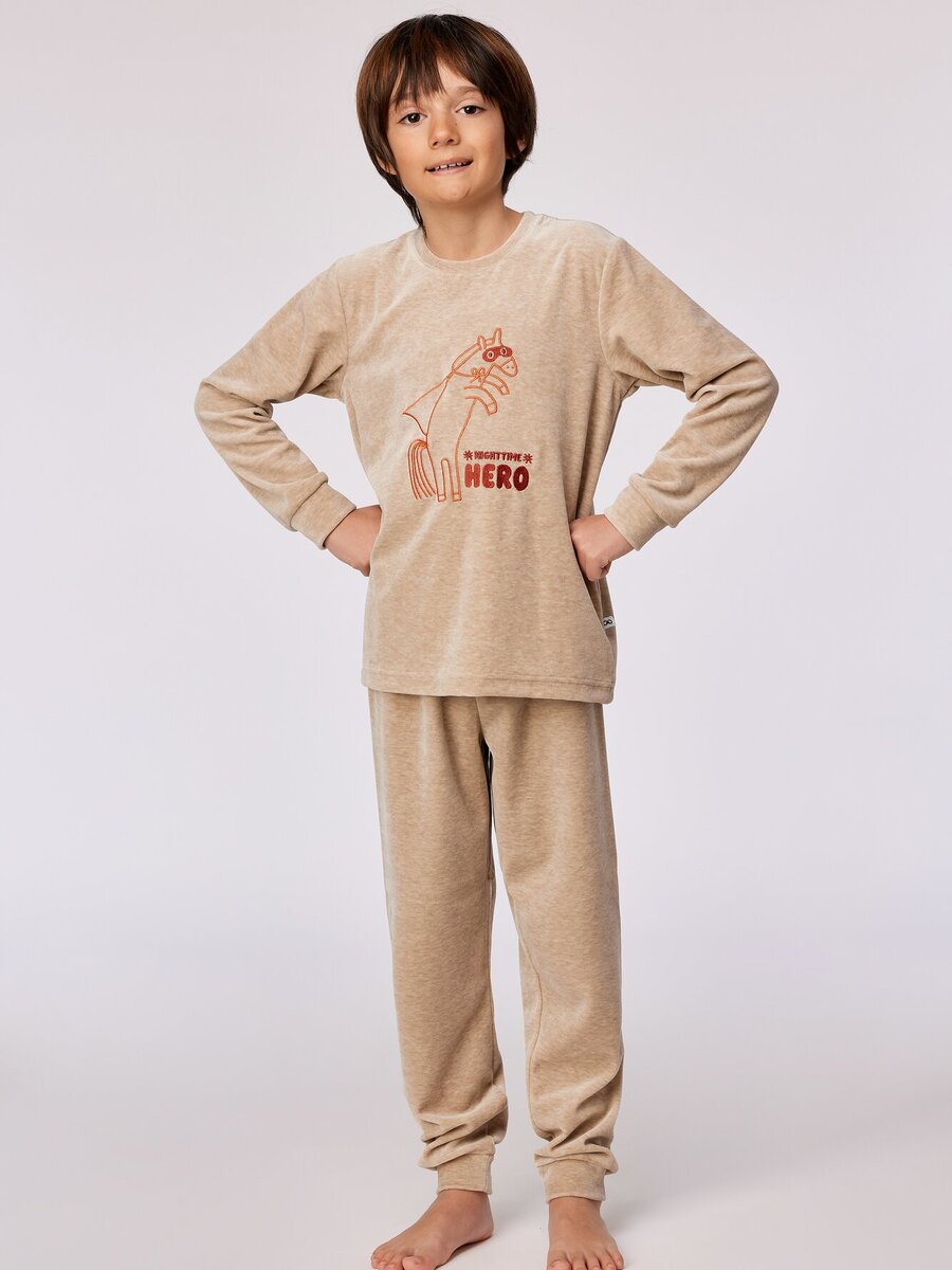 Pyjama van het merk Woody in het Beige