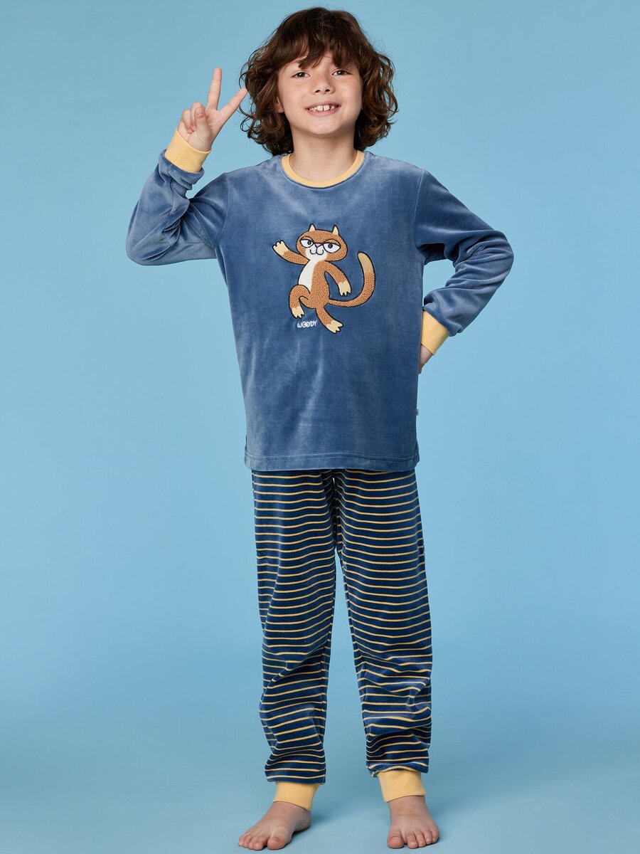 Pyjama van het merk Woody in het Blauw