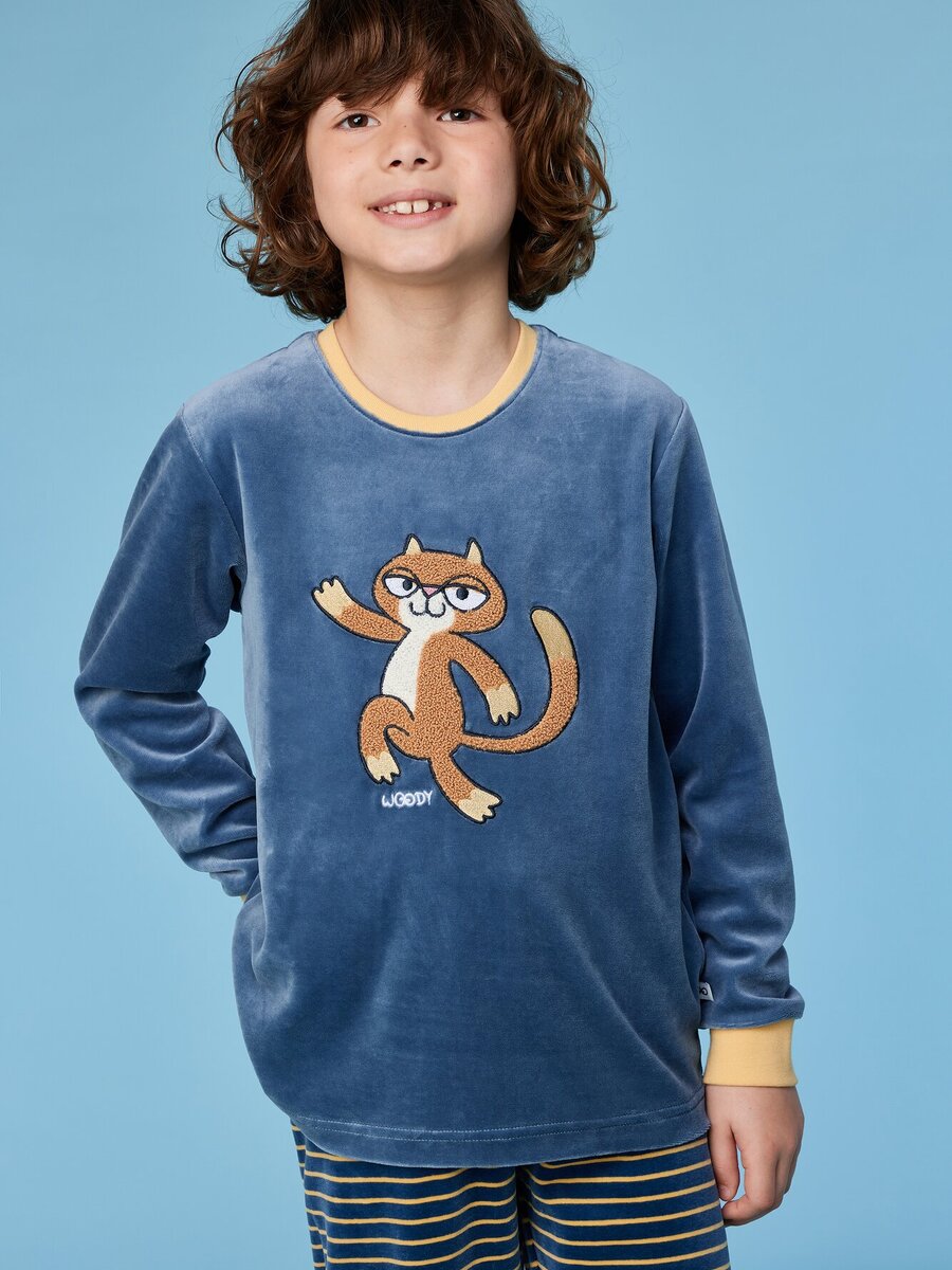 Pyjama van het merk Woody in het Blauw