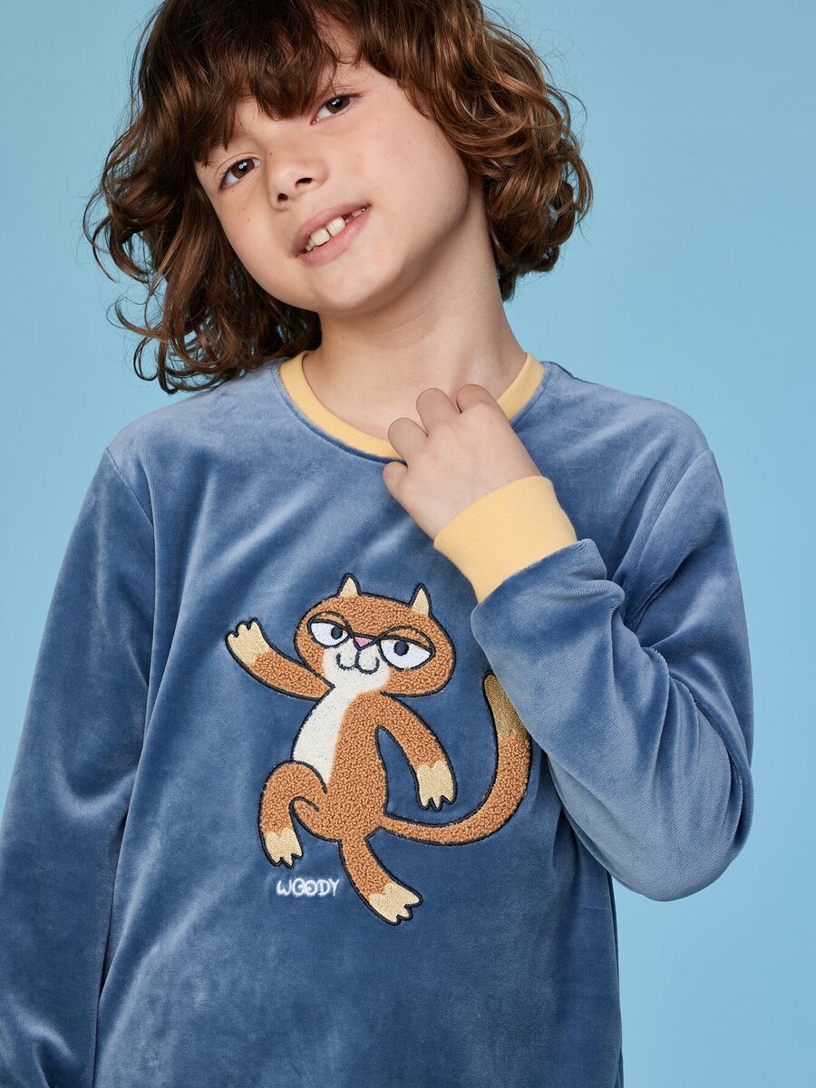 Pyjama van het merk Woody in het Blauw
