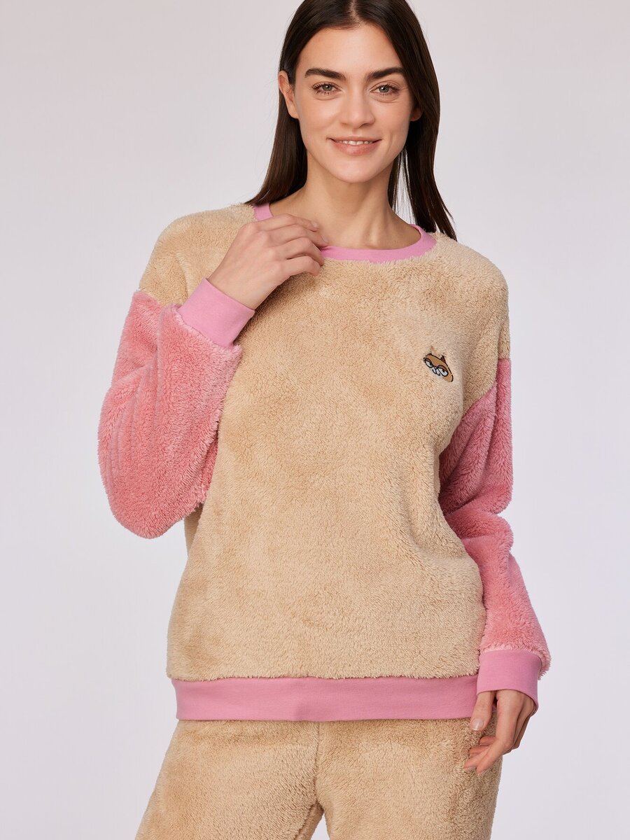 Pyjama van het merk Woody in het Beige