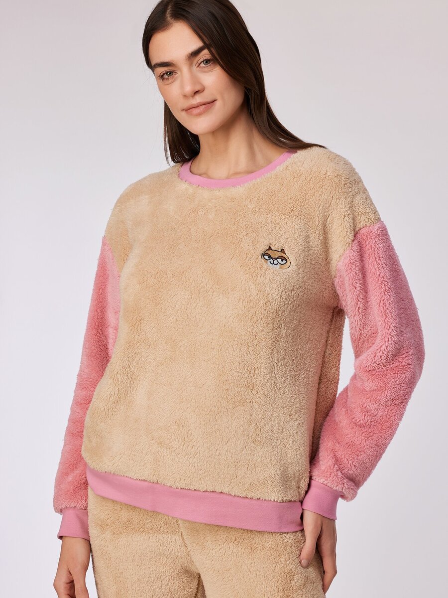 Pyjama van het merk Woody in het Beige