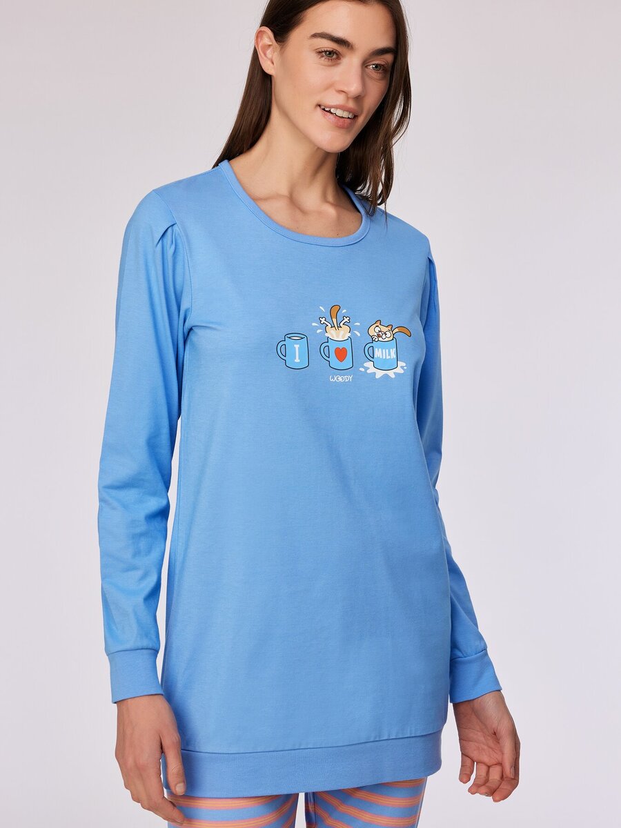 Pyjama van het merk Woody in het Blauw