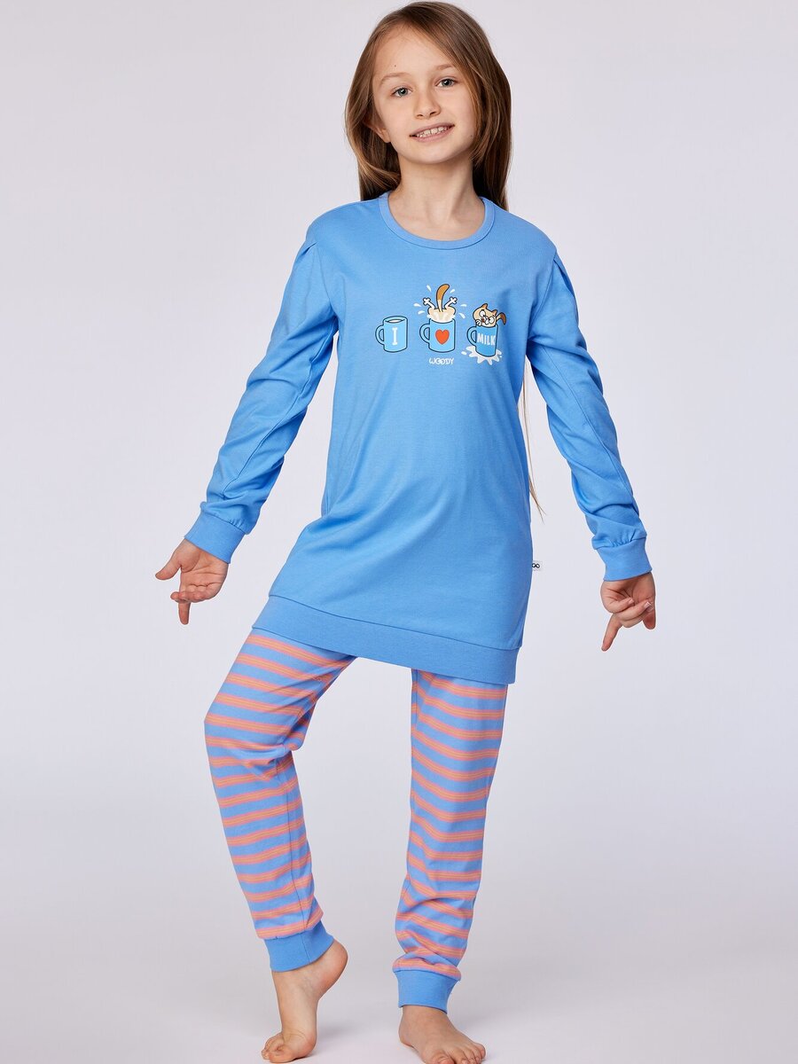 Pyjama van het merk Woody in het Blauw