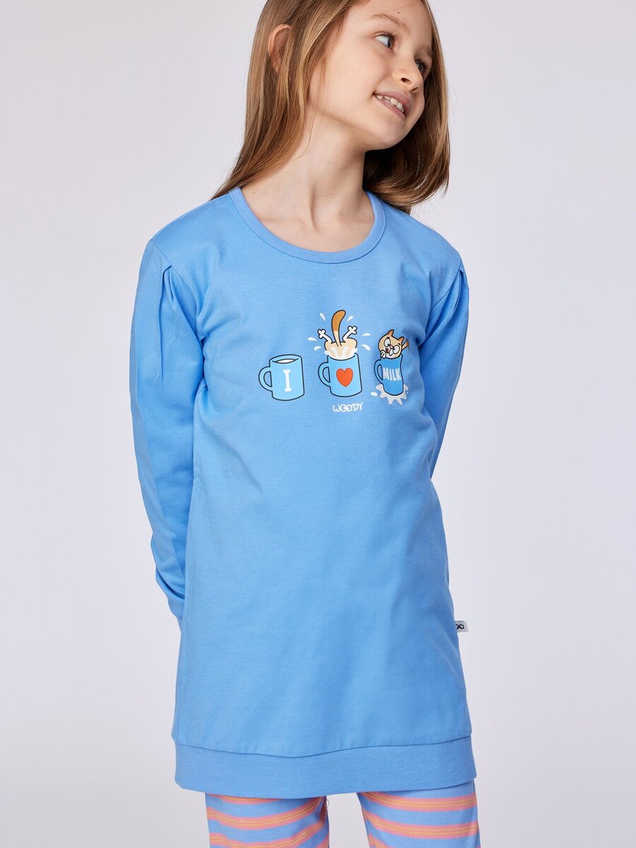 Pyjama van het merk Woody in het Blauw