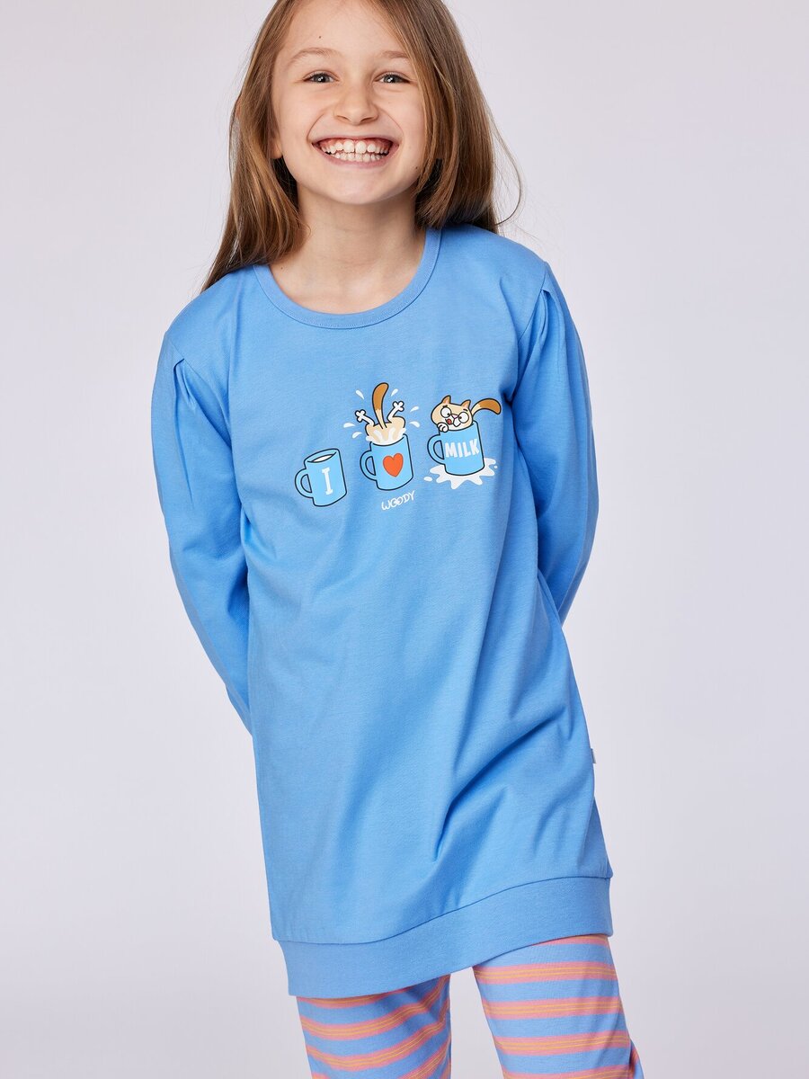 Pyjama van het merk Woody in het Blauw
