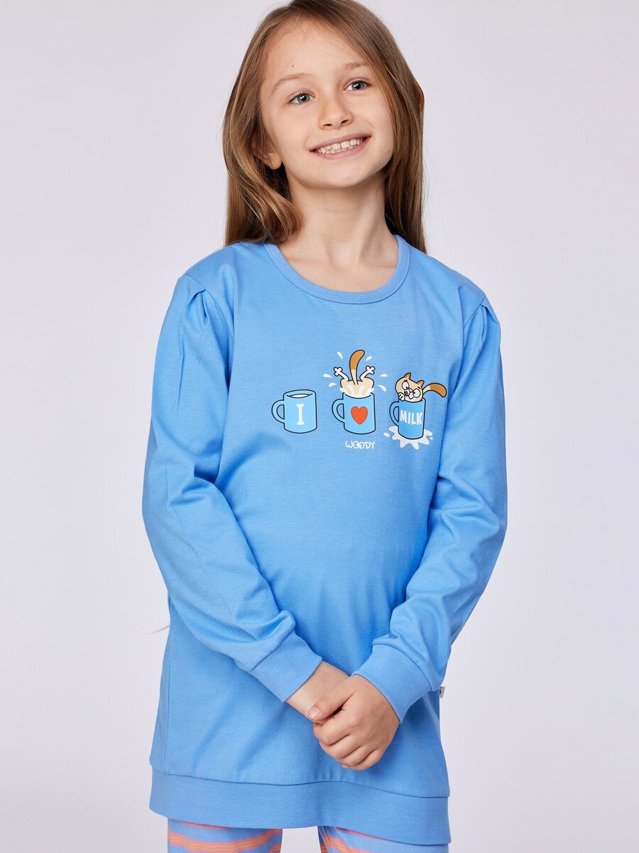 Pyjama van het merk Woody in het Blauw
