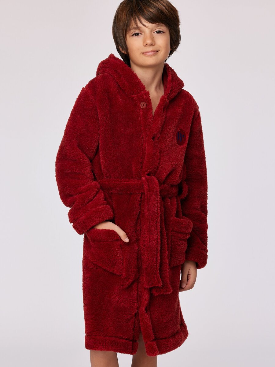 Badjas van het merk Woody in het Rood