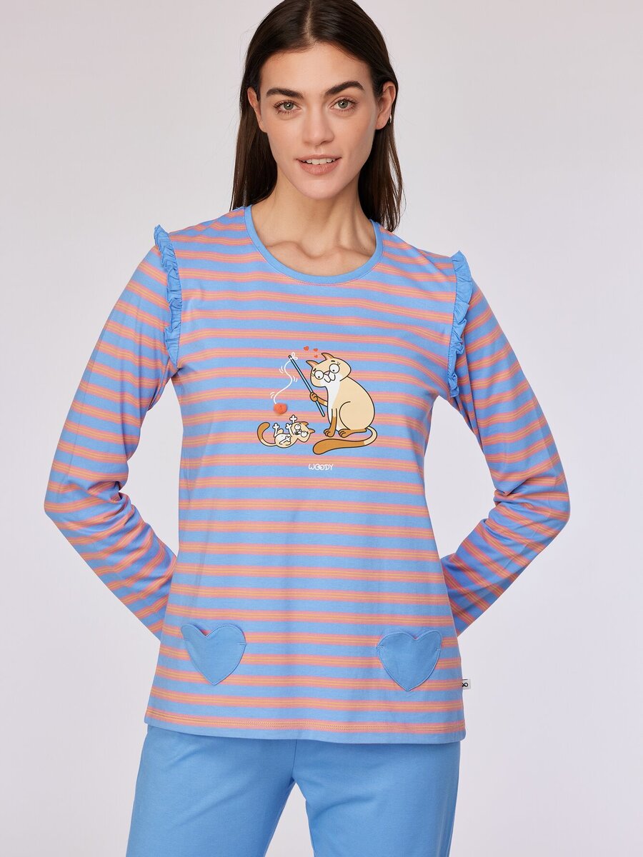 Pyjama van het merk Woody in het Ecru