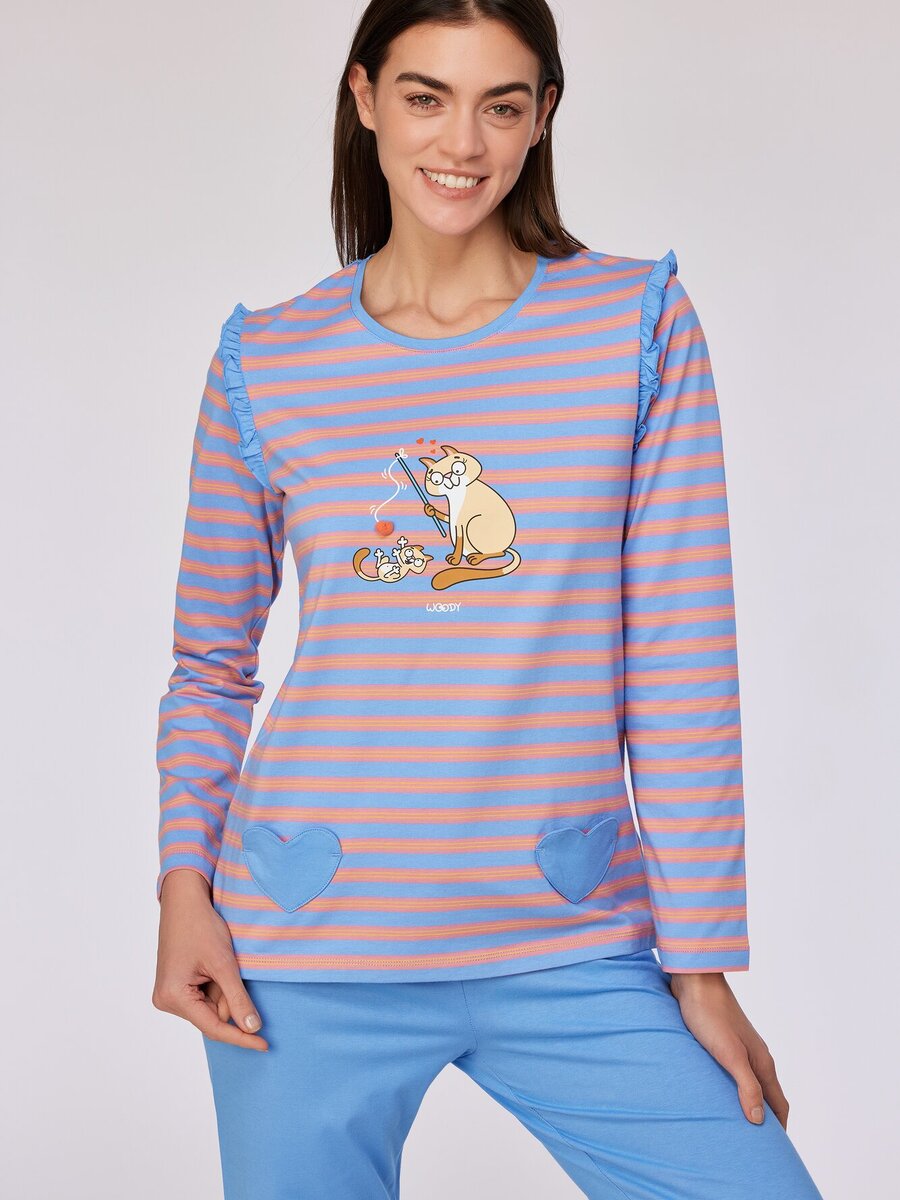 Pyjama van het merk Woody in het Ecru