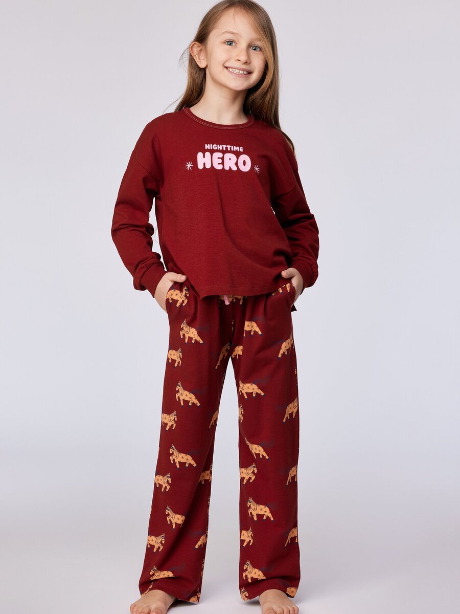 Pyjama van het merk Woody in het Rood