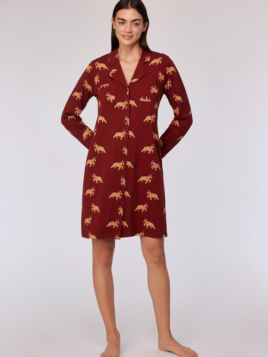 Slaapkleed van het merk Woody in het Rood