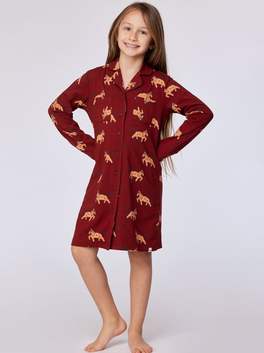 Slaapkleed van het merk Woody in het Rood
