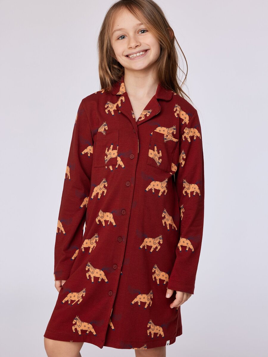 Slaapkleed van het merk Woody in het Rood