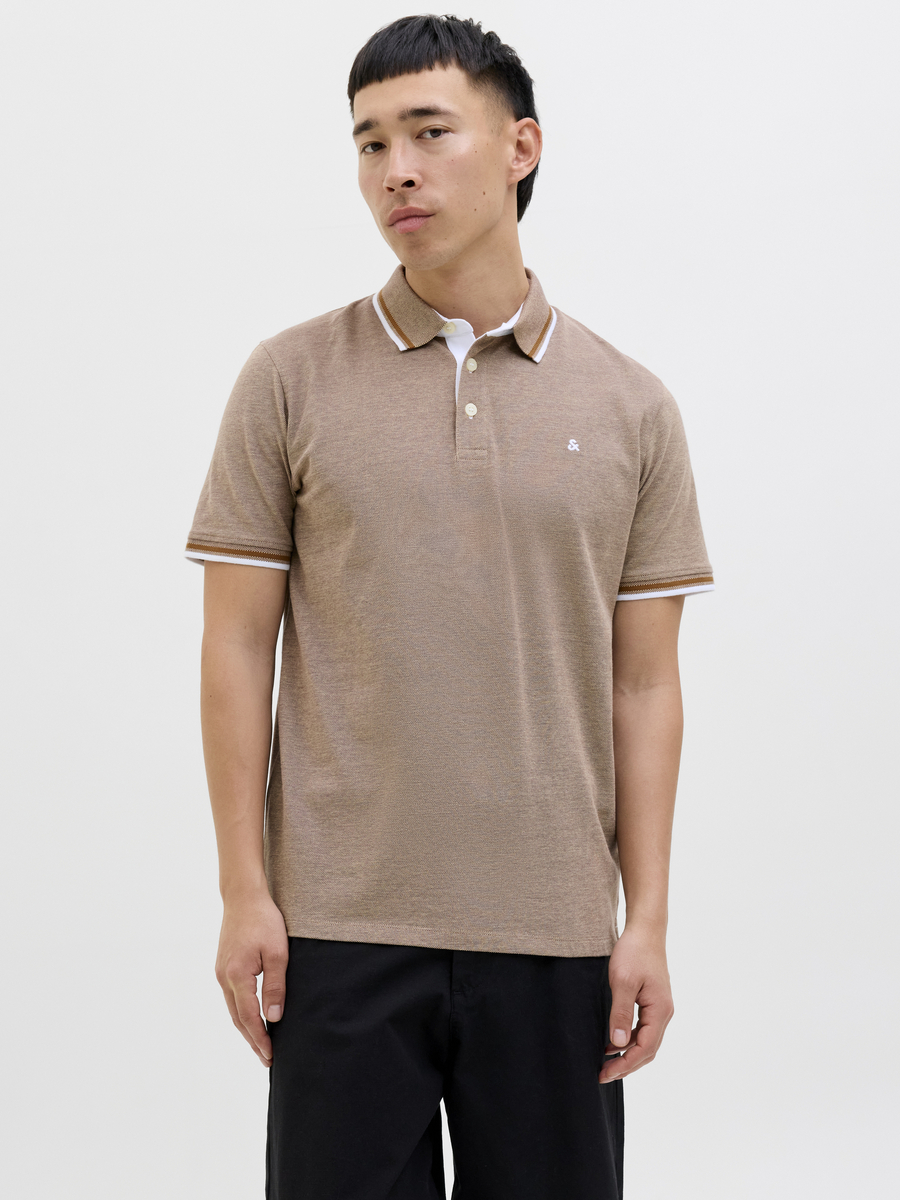 Polo van het merk Jack & Jones in het Beige