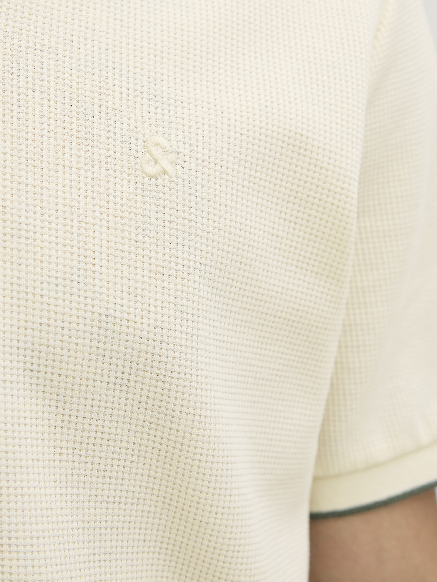 Polo van het merk Jack & Jones in het Ecru