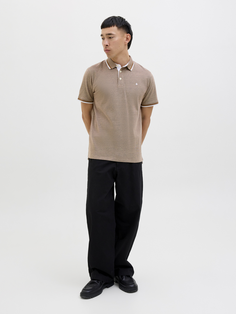 Polo van het merk Jack & Jones in het Beige