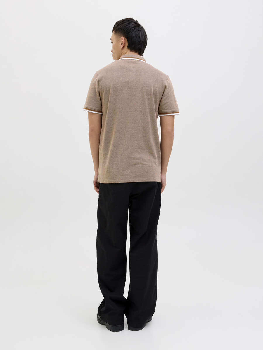 Polo van het merk Jack & Jones in het Beige