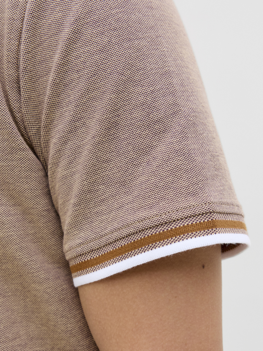Polo van het merk Jack & Jones in het Beige