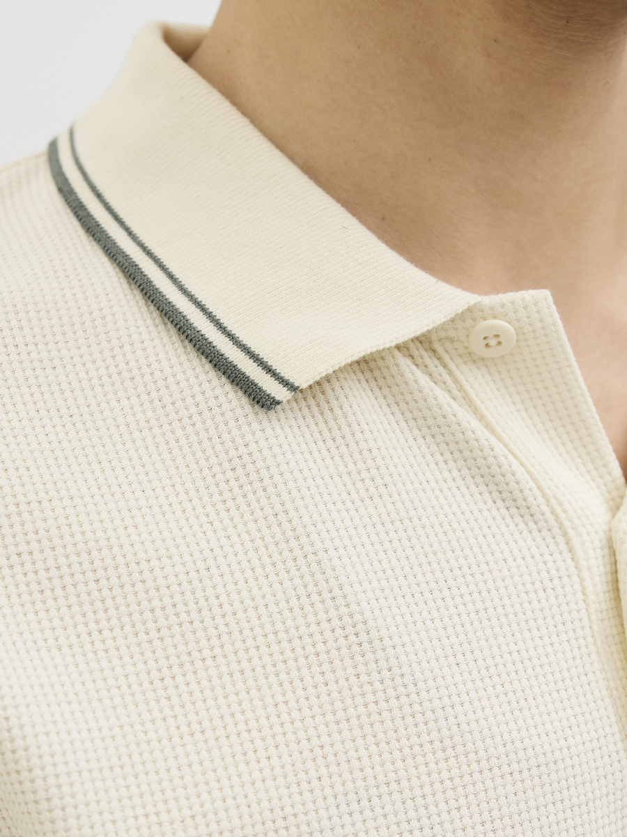 Polo van het merk Jack & Jones in het Ecru