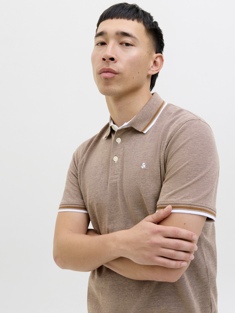 Polo van het merk Jack & Jones in het Beige