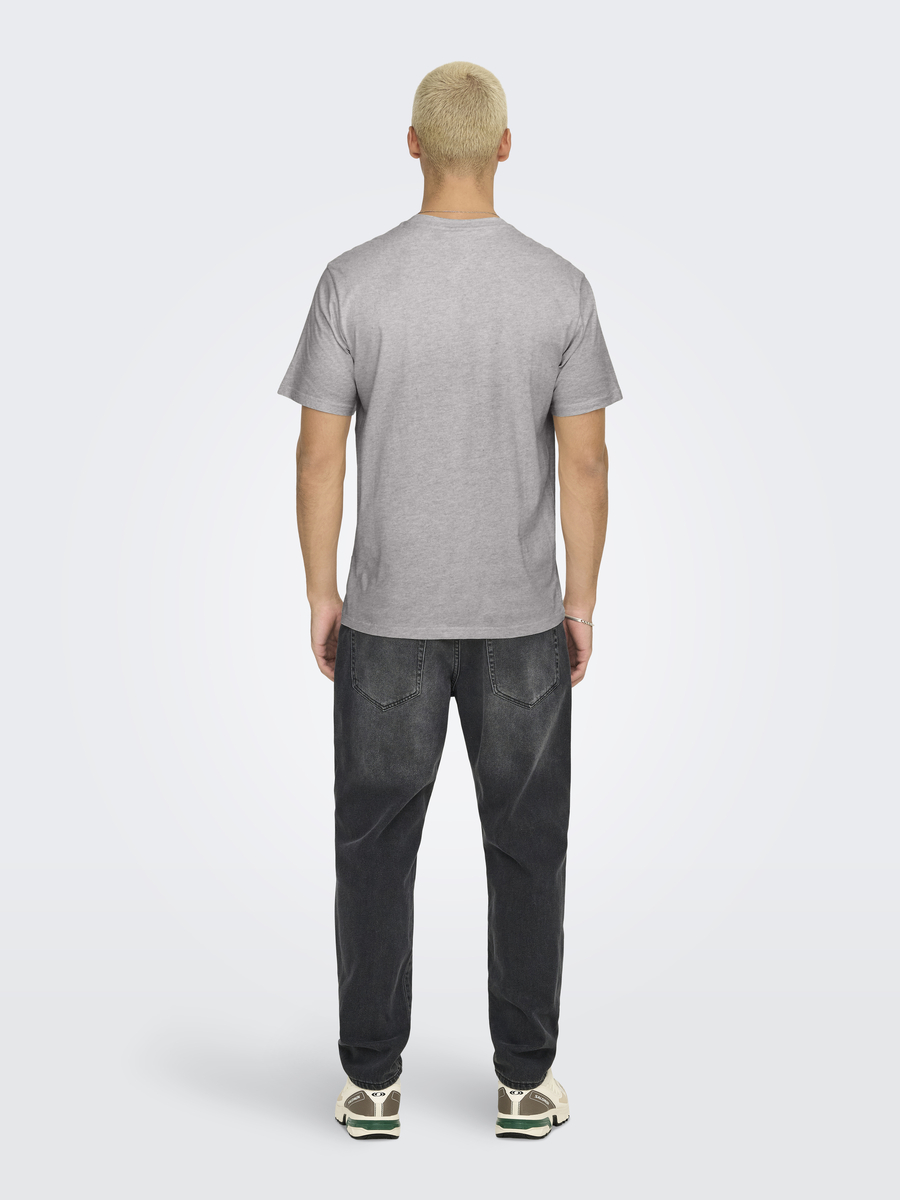 T-shirt van het merk Only & Sons in het Grijs