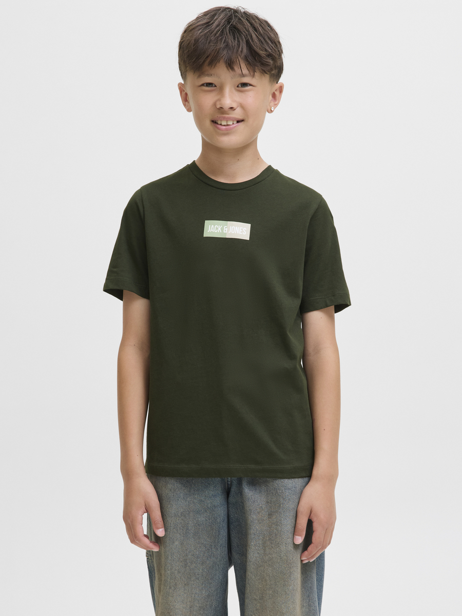 T-shirt van het merk Jack & Jones Junior in het Kaki