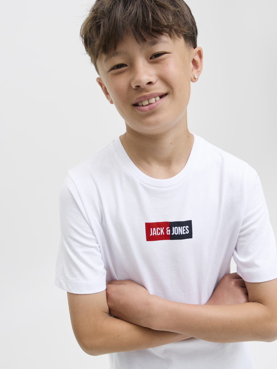T-shirt van het merk Jack & Jones Junior in het Wit