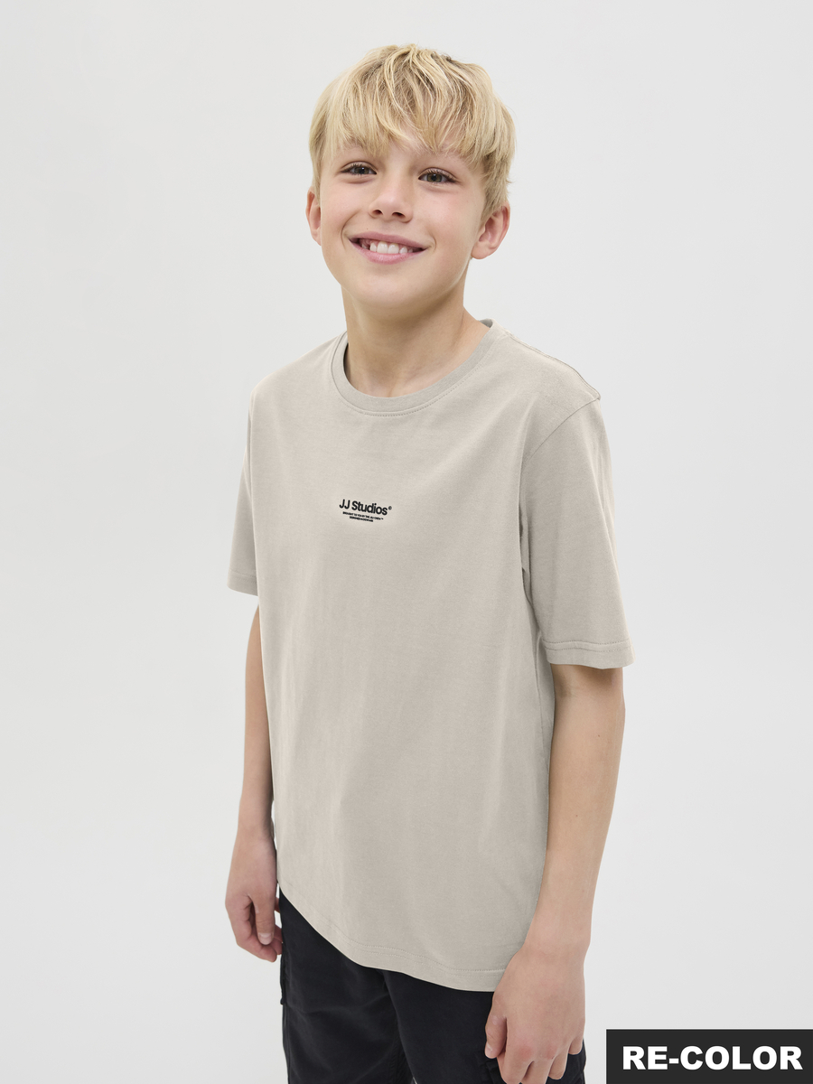 T-shirt van het merk Jack & Jones Junior in het Ecru