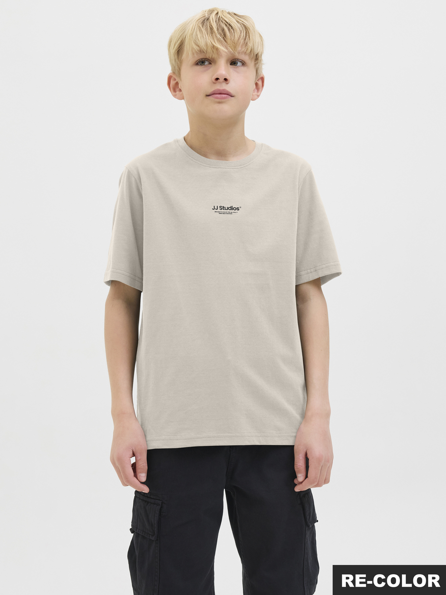 T-shirt van het merk Jack & Jones Junior in het Ecru