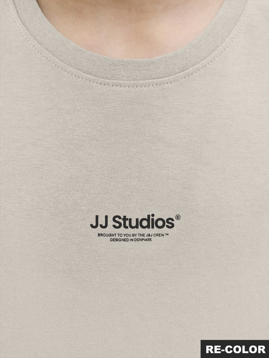 T-shirt van het merk Jack & Jones Junior in het Ecru