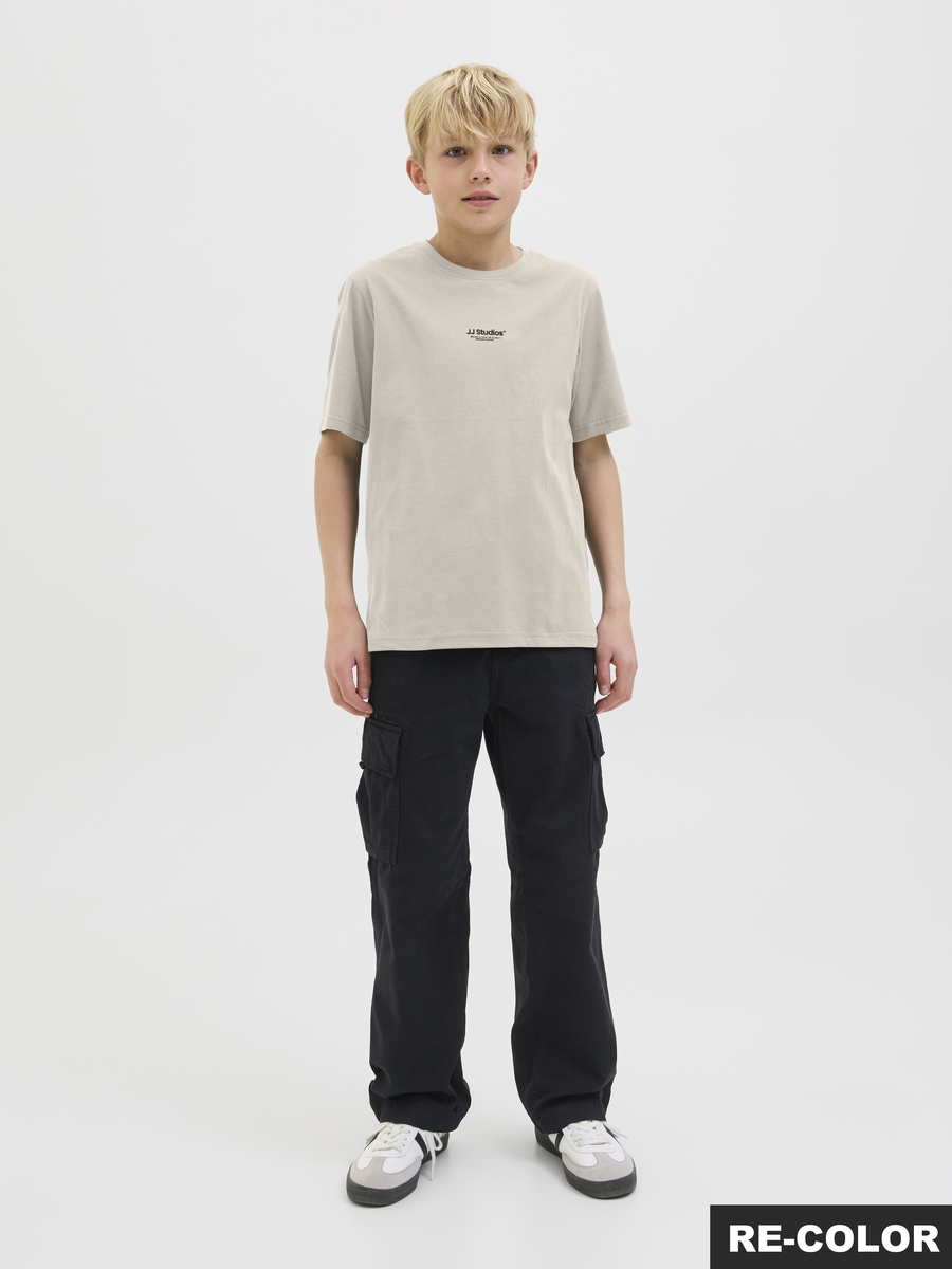 T-shirt van het merk Jack & Jones Junior in het Ecru