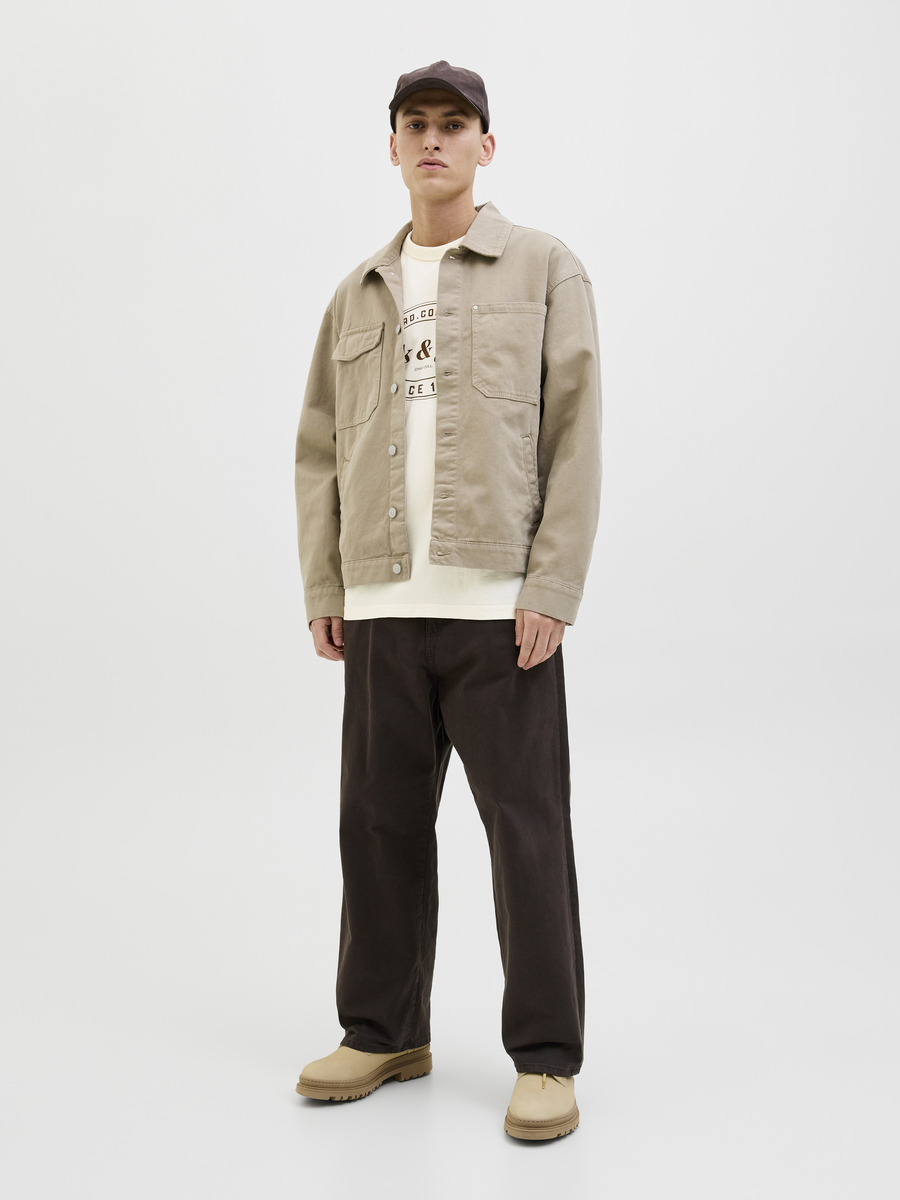 T-shirt van het merk Jack & Jones in het Ecru