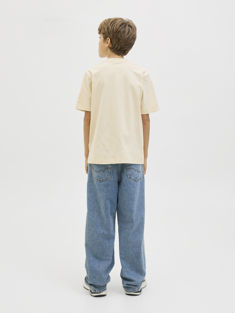 T-shirt van het merk Jack & Jones Junior in het Ecru