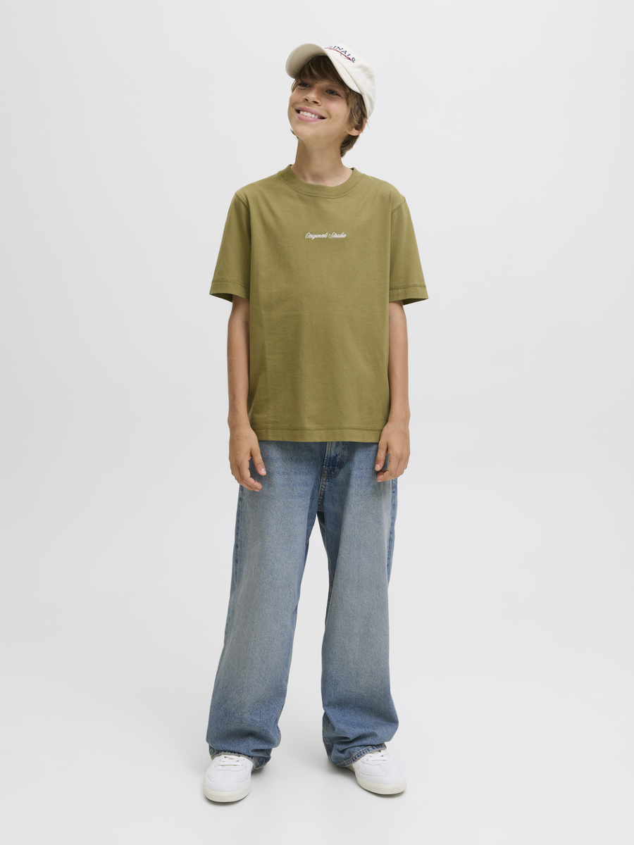 T-shirt van het merk Jack & Jones Junior in het Kaki