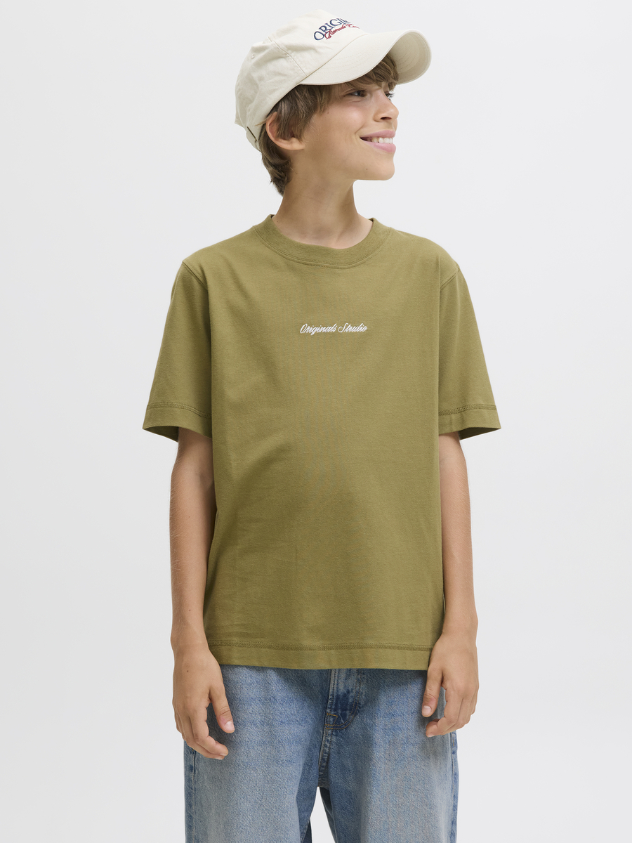 T-shirt van het merk Jack & Jones Junior in het Kaki