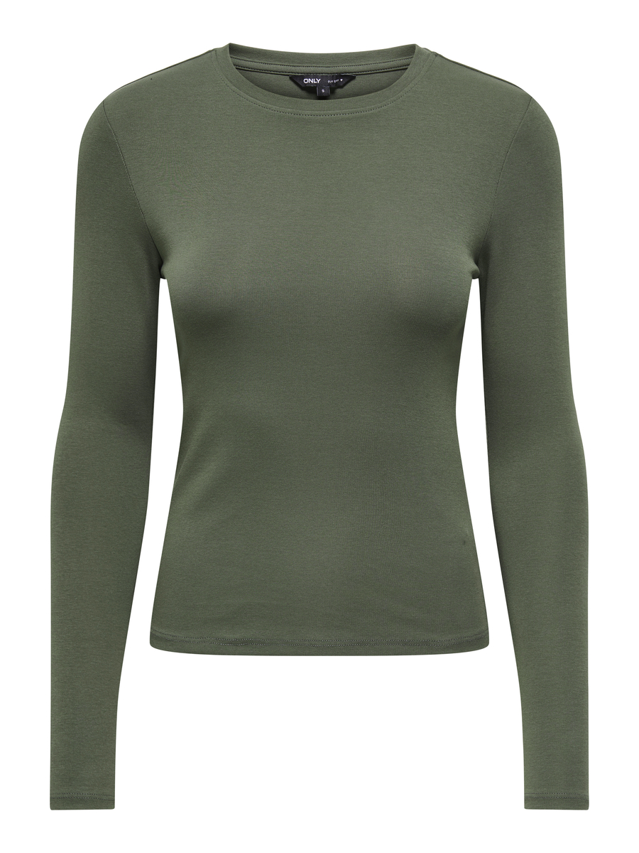 T-shirt van het merk Only in het Kaki