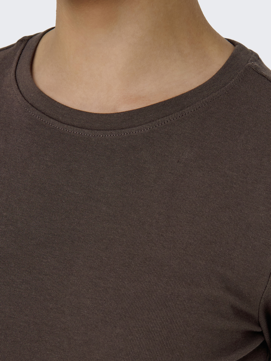 T-shirt van het merk Only in het Bruin