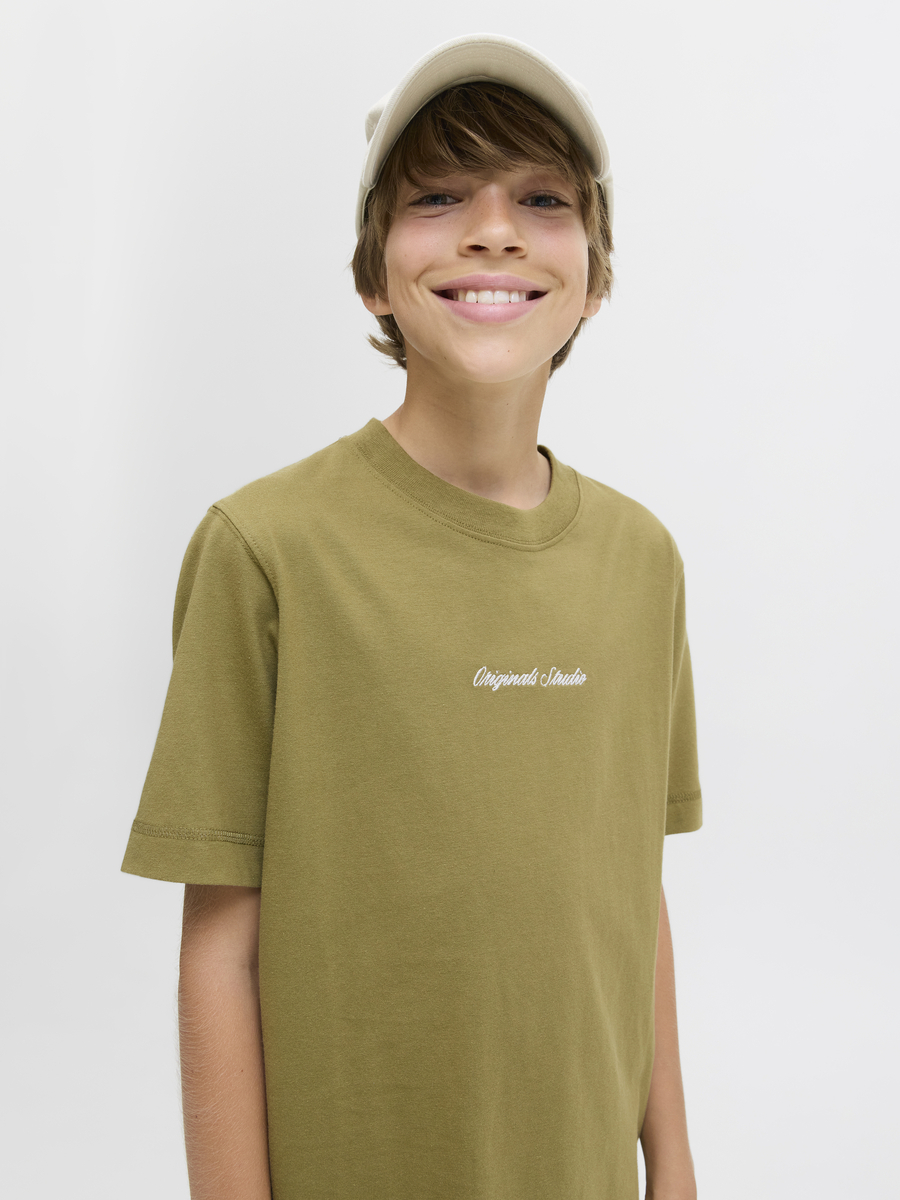 T-shirt van het merk Jack & Jones Junior in het Kaki