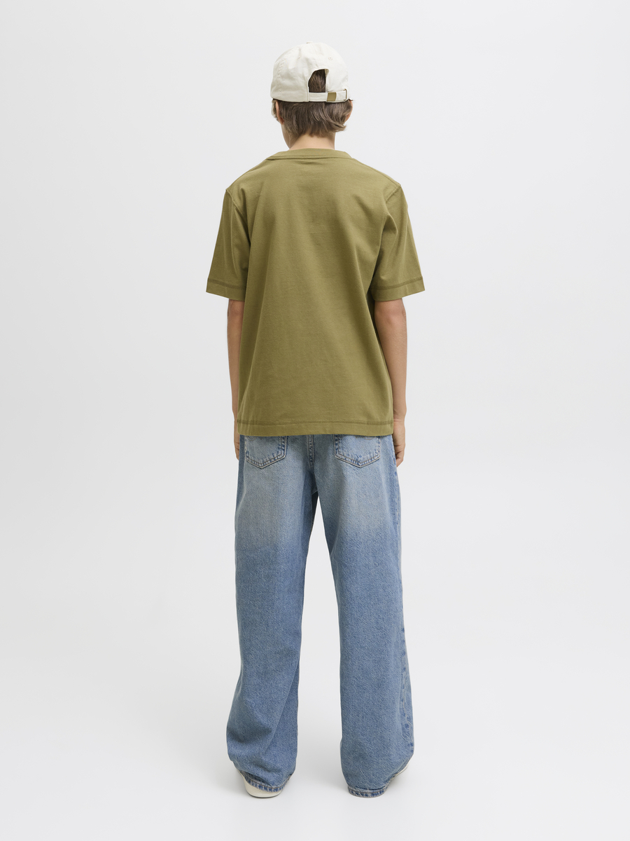 T-shirt van het merk Jack & Jones Junior in het Kaki