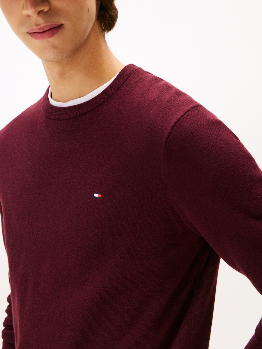 Pull van het merk Tommy Hilfiger in het Bordeaux