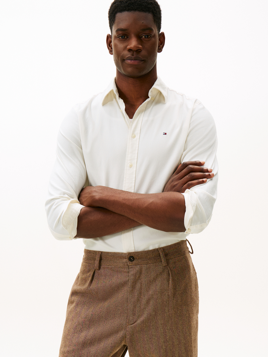 Hemd van het merk Tommy Hilfiger in het Ecru