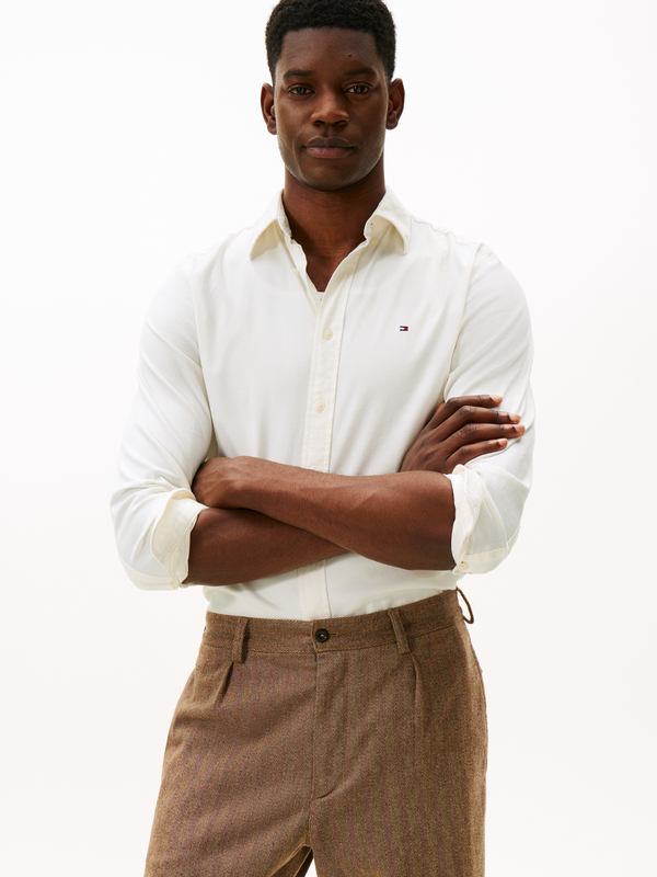 Hemd van het merk Tommy Hilfiger in het Ecru