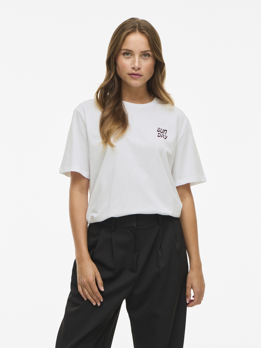 T-shirt van het merk Vila in het Wit