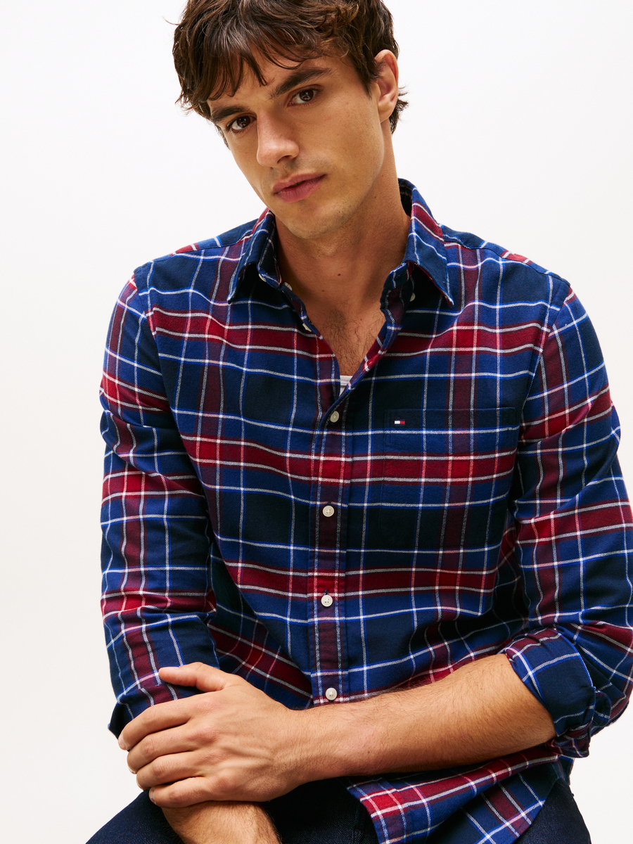 Hemd van het merk Tommy Hilfiger in het Blauw