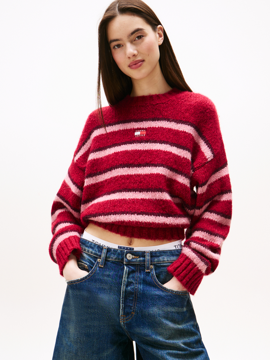 Sweater van het merk Tommy Jeans in het Rood