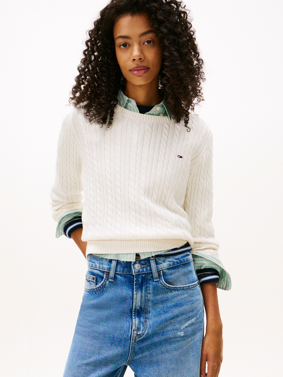 Pull van het merk Tommy Jeans in het Wit