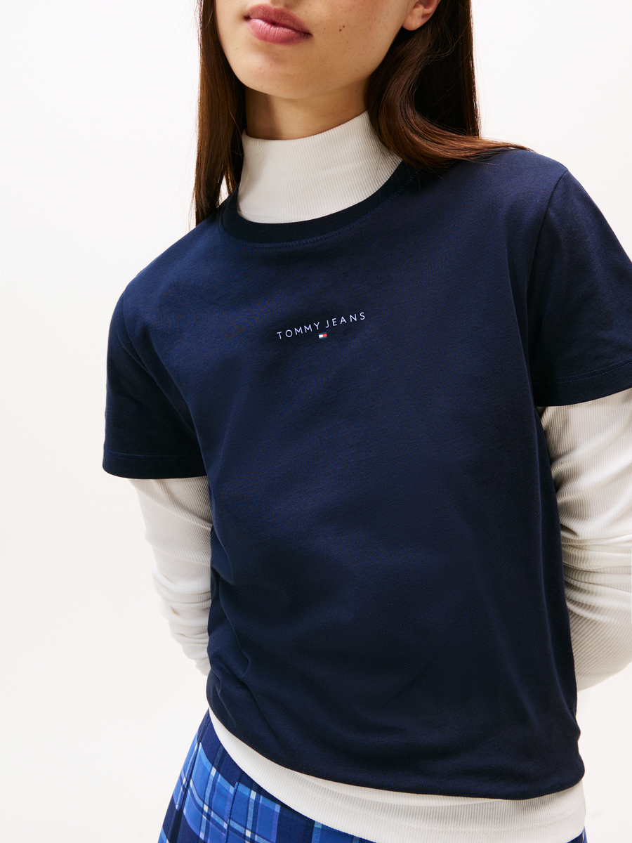 T-shirt van het merk Tommy Jeans in het Marine