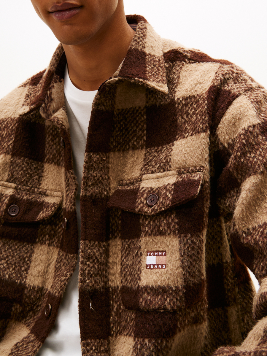 Hemd van het merk Tommy Jeans in het Beige
